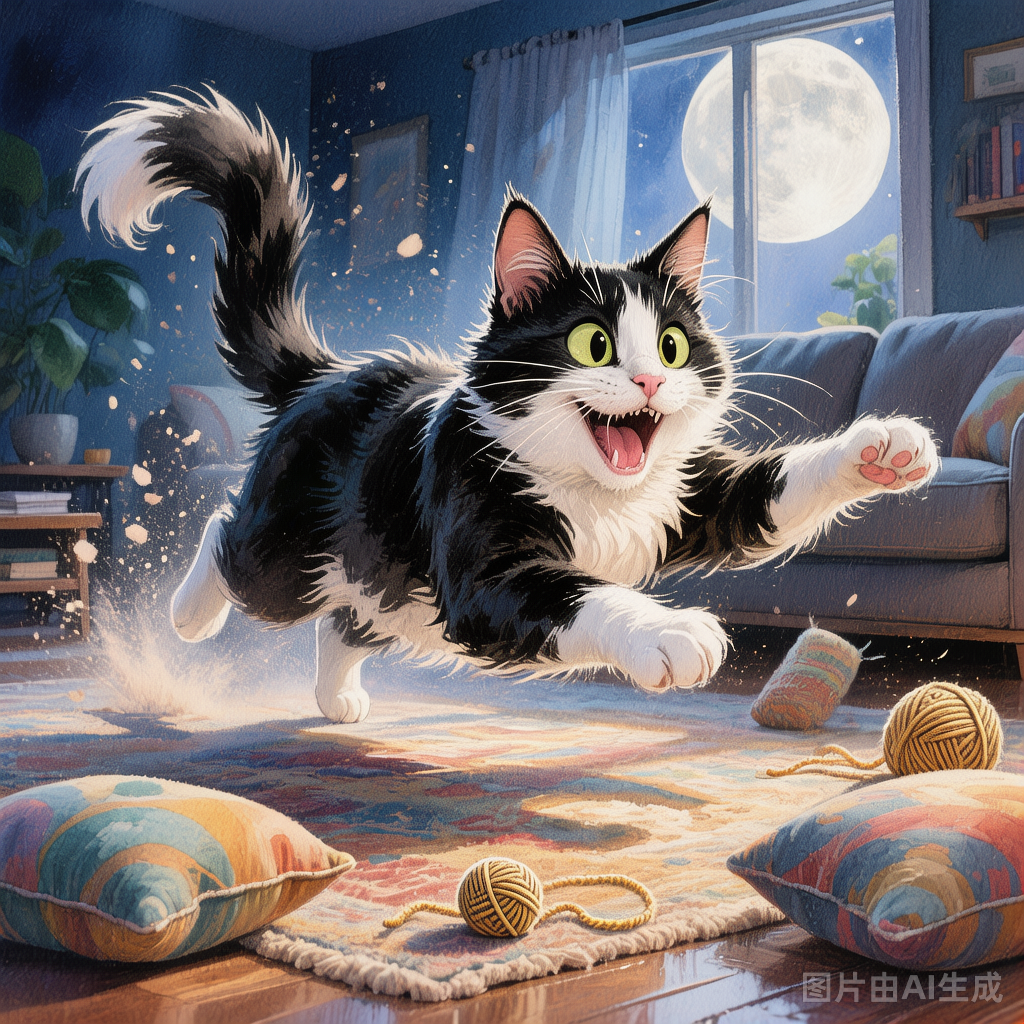猫咪深夜跑酷
